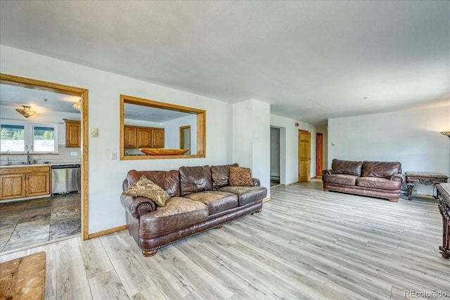 234 Carroll Ln, Breckenridge, CO 80424 - living area featuring light wood-type flooring and baseboards