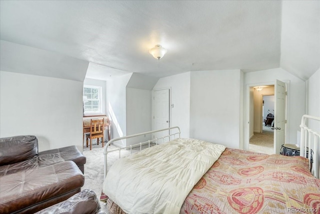 234 Carroll Ln, Breckenridge, CO 80424 - bedroom with lofted ceiling and light carpet