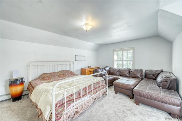 234 Carroll Ln, Breckenridge, CO 80424 - bedroom featuring lofted ceiling and light colored carpet