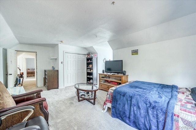 234 Carroll Ln, Breckenridge, CO 80424 - carpeted bedroom with lofted ceiling and a closet