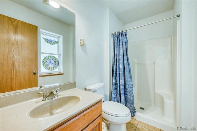 234 Carroll Ln, Breckenridge, CO 80424 - bathroom featuring vanity, tile patterned flooring, and a shower with shower curtain