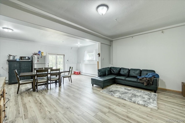234 Carroll Ln, Breckenridge, CO 80424 - living room featuring light wood-style floors and a textured ceiling