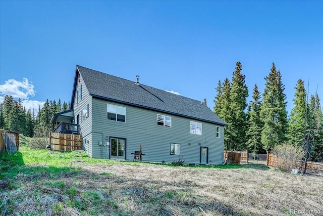 234 Carroll Ln, Breckenridge, CO 80424 - back of property featuring roof with shingles