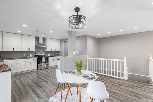 interior space featuring hardwood / wood-style floors