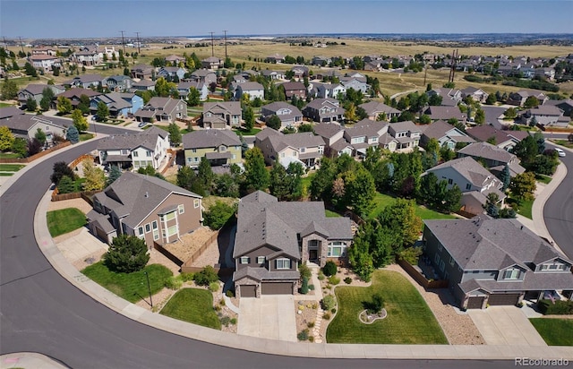 drone / aerial view featuring a residential view