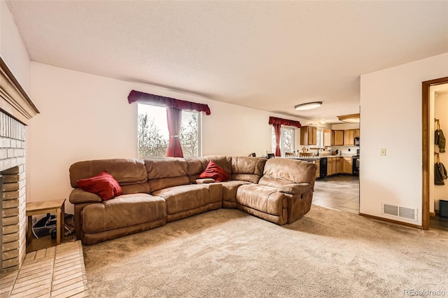 3823 S Uravan St, Aurora, CO 80013 - living area featuring light carpet