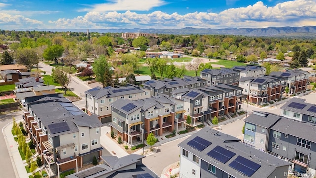 7808 W 43rd Pl, Wheat Ridge, CO 80033 - aerial view of residential area with a mountain backdrop