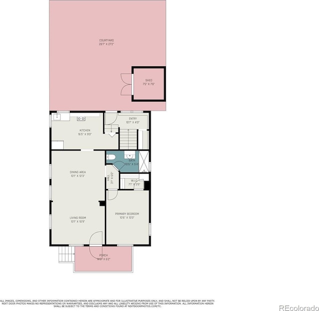 4635 Teller St, Wheat Ridge, CO 80033 - floor plan / room layout