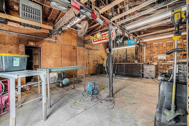 4635 Teller St, Wheat Ridge, CO 80033 - misc room with a workshop area and unfinished concrete flooring