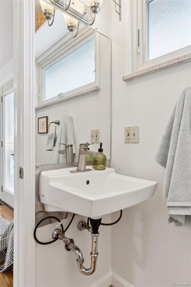 bathroom with a sink