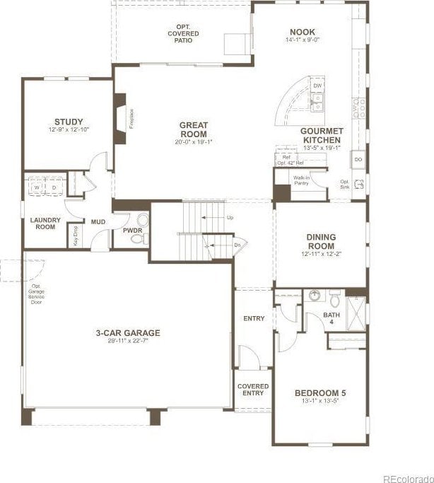 2650 Bitterroot Pl, Highlands Ranch, CO 80129 - view of floor plan / room layout