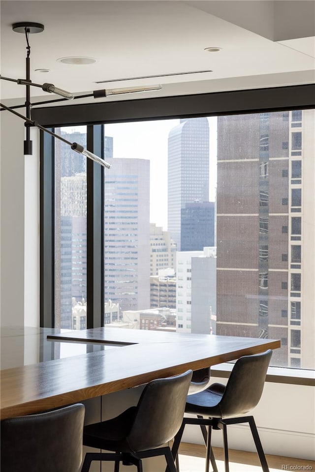 view of dining area