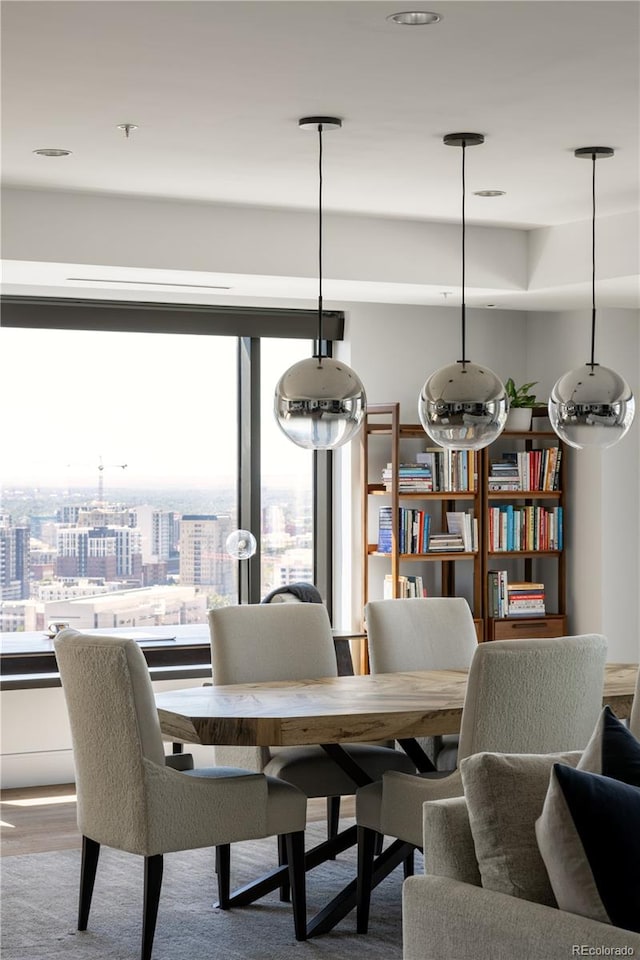 view of dining space