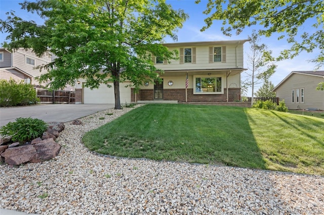 874 Mercury Cir, Lone Tree, CO 80124 - view of front of home with brick siding and driveway