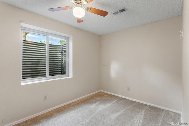 874 Mercury Cir, Lone Tree, CO 80124 - carpeted empty room with a textured ceiling and ceiling fan