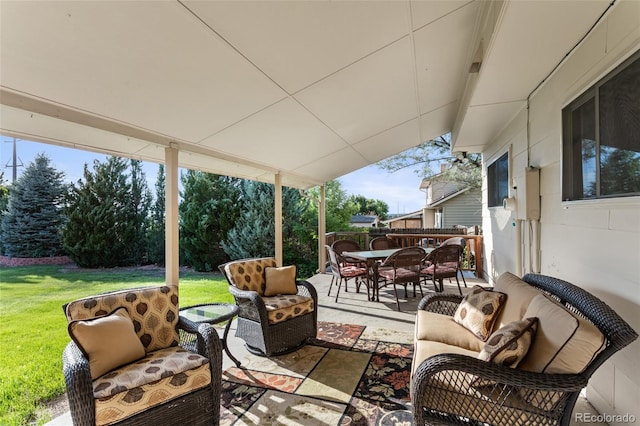 874 Mercury Cir, Lone Tree, CO 80124 - view of patio with outdoor lounge area and outdoor dining area