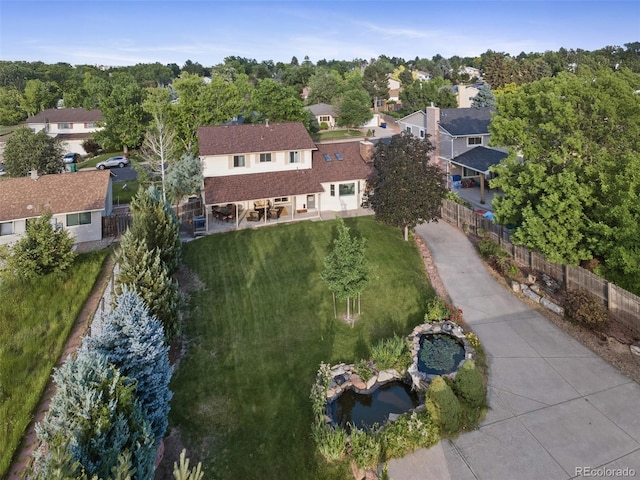 874 Mercury Cir, Lone Tree, CO 80124 - aerial view of property and surrounding area featuring nearby suburban area