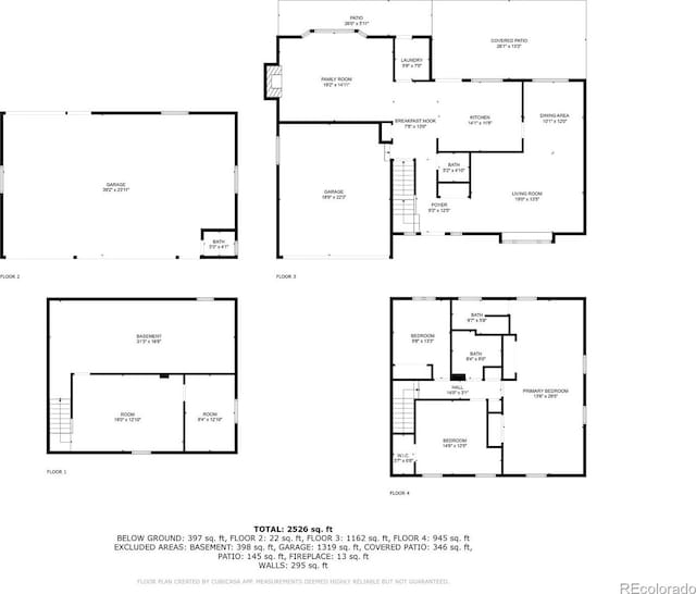 874 Mercury Cir, Lone Tree, CO 80124 - view of property floor plan