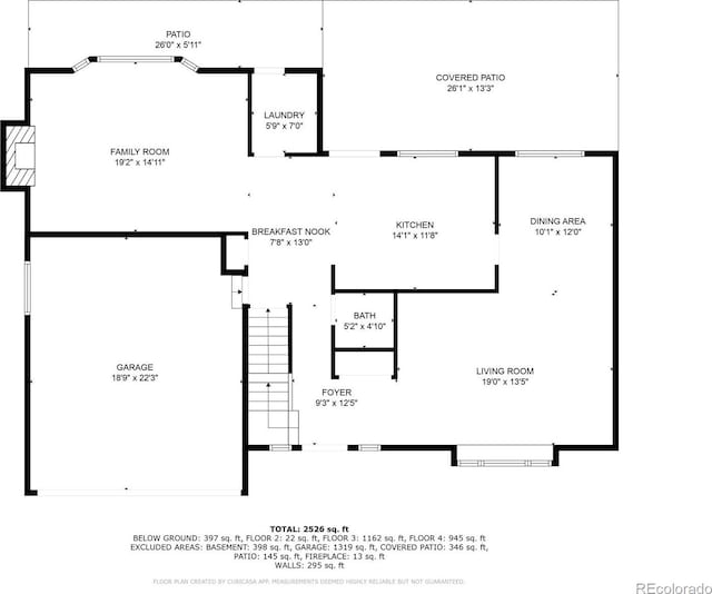 874 Mercury Cir, Lone Tree, CO 80124 - view of property floor plan