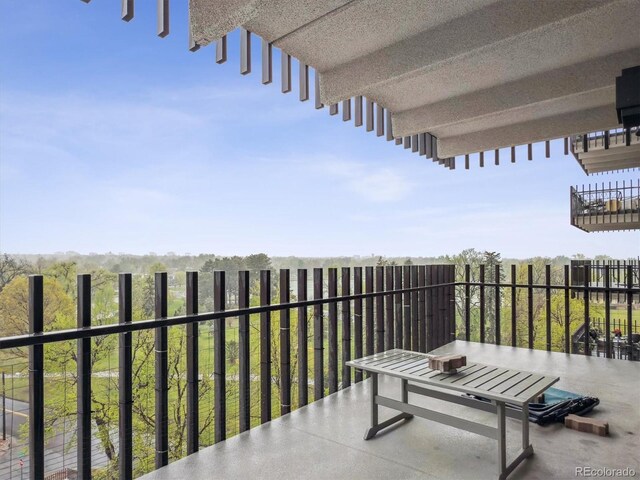 view of balcony