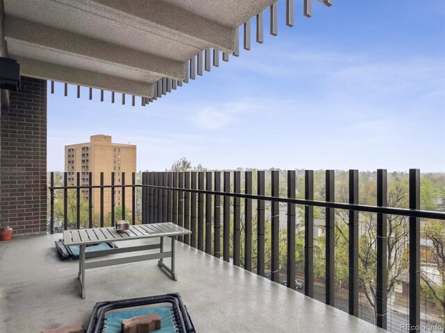 view of balcony