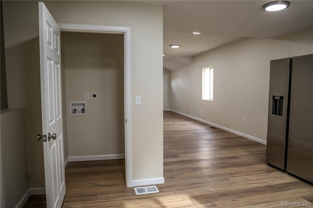 1511 E Routt St Ave, Pueblo, CO 81004 - interior space featuring baseboards, recessed lighting, visible vents, and wood finished floors