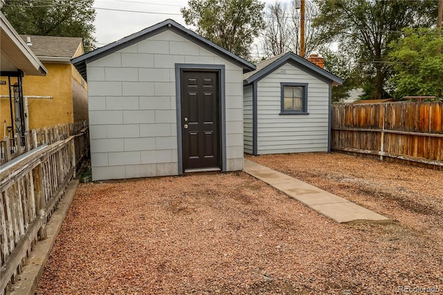 view of outbuilding