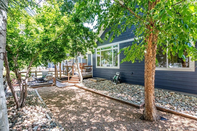 1038 Mircos St, Erie, CO 80516 - view of yard featuring a deck