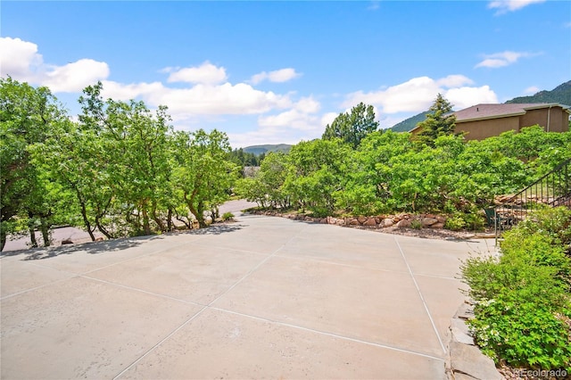 3325 Blodgett, Colorado Springs, CO 80919 - view of patio / terrace with a mountain view