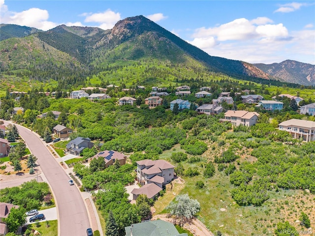 3325 Blodgett, Colorado Springs, CO 80919 - aerial perspective of suburban area with a mountain backdrop