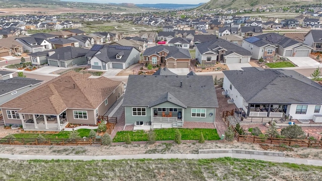 788 Alumroot St, Castle Rock, CO 80104 - aerial view of residential area with a mountainous background