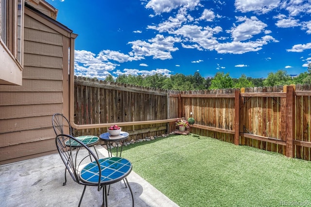 458 Rolling Hills Dr, Colorado Springs, CO 80919 - fenced backyard with a patio area