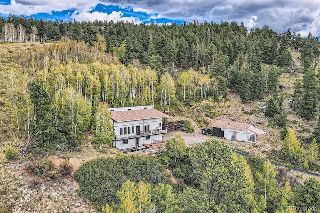 1170 Apex Valley Rd, Black Hawk, CO 80422 - aerial view of property and surrounding area featuring a forest