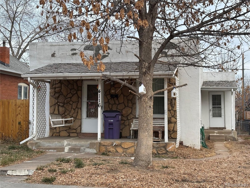 view of front of home