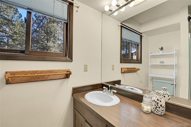 bathroom featuring vanity