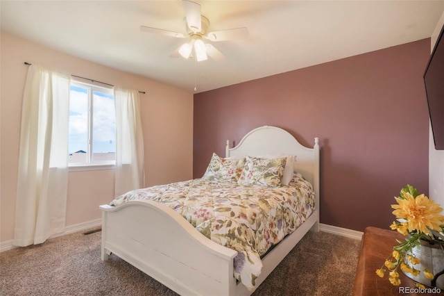 10525 Mt Sherman Way, Peyton, CO 80831 - carpeted bedroom with baseboards and ceiling fan