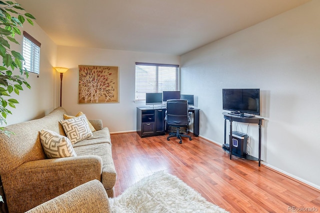 3779 Aspen Hollow Ct, Castle Rock, CO 80104 - office space with plenty of natural light, light wood-style flooring, and baseboards