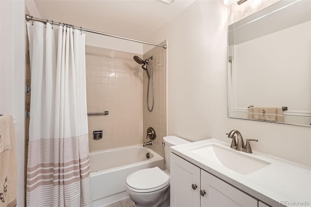 8156 Carr Cir, Arvada, CO 80005 - full bathroom with vanity and shower / bath combo with shower curtain