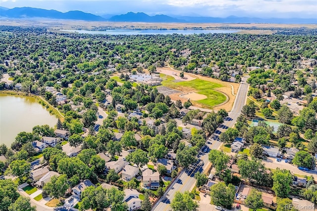 8156 Carr Cir, Arvada, CO 80005 - aerial view of a water and mountain view