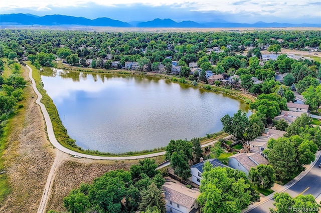 8156 Carr Cir, Arvada, CO 80005 - bird's eye view of a water and mountain view