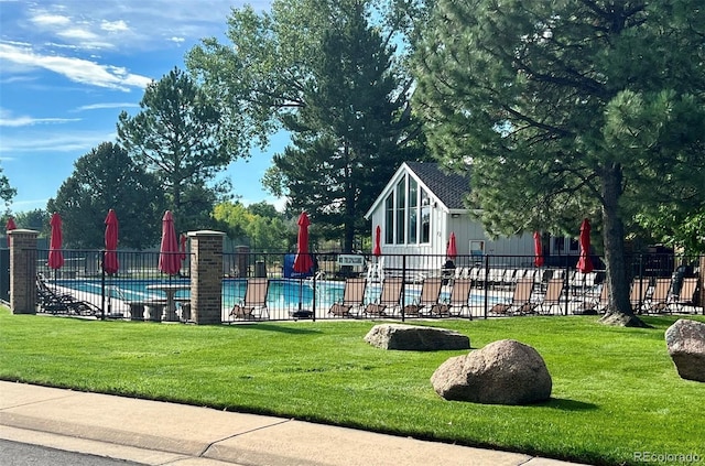 8156 Carr Cir, Arvada, CO 80005 - view of community featuring a pool