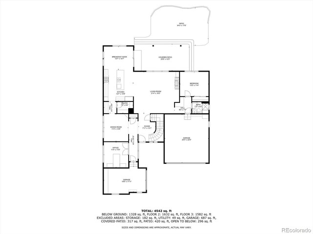 17452 W 83rd Pl, Arvada, CO 80007 - floor plan / room layout