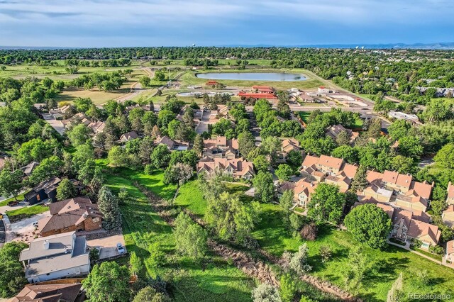 2299 Ranch Dr, Westminster, CO 80234 - aerial view of property's location with a nearby body of water and nearby suburban area