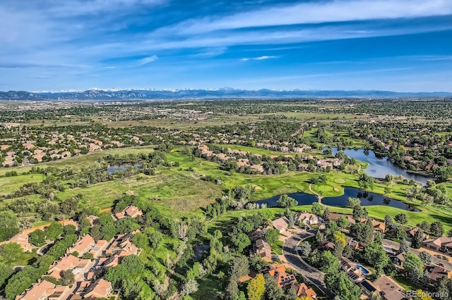 2299 Ranch Dr, Westminster, CO 80234 - aerial view of property and surrounding area featuring a water and mountain view and nearby suburban area
