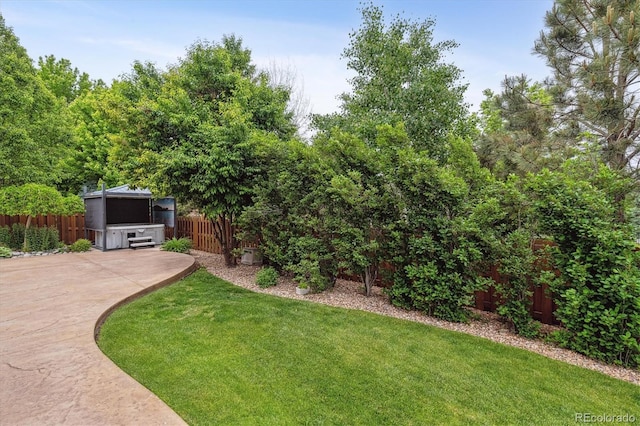 26155 E Euclid Dr, Aurora, CO 80016 - fenced backyard featuring a patio area