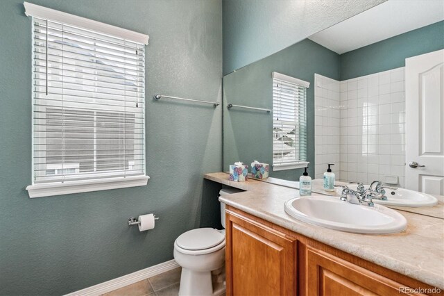 26155 E Euclid Dr, Aurora, CO 80016 - bathroom with vanity and tile patterned floors