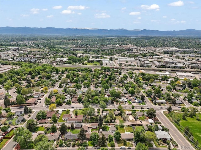 5355 S Windermere St, Littleton, CO 80120 - aerial perspective of suburban area featuring mountains