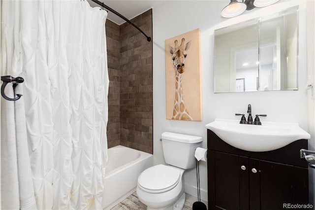 1 Club Ln, Littleton, CO 80123 - bathroom featuring vanity and shower / tub combo with curtain