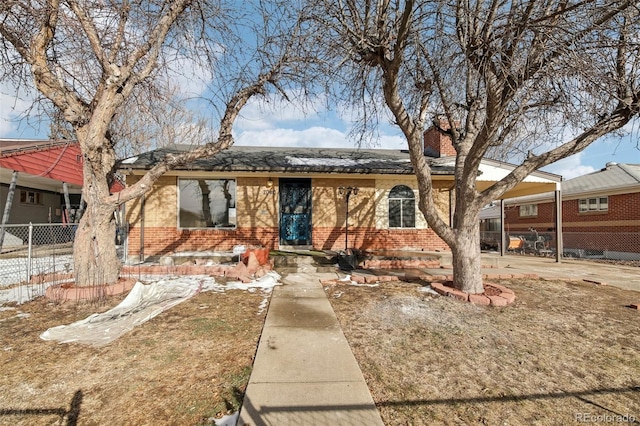 view of ranch-style house