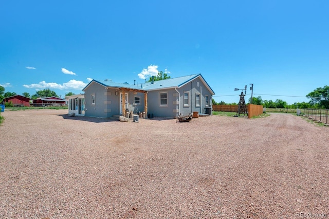 view of rear view of property